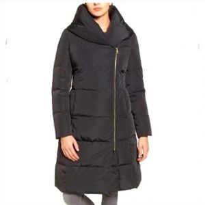 Cole Haan Black Down and Feather Winter Coat
